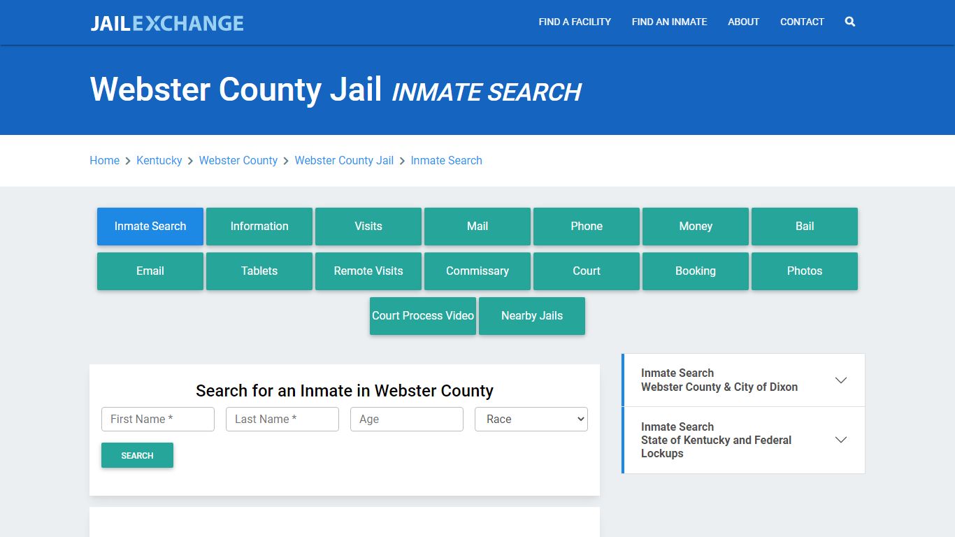 Webster County Jail, KY Inmate Search: Roster & Mugshots